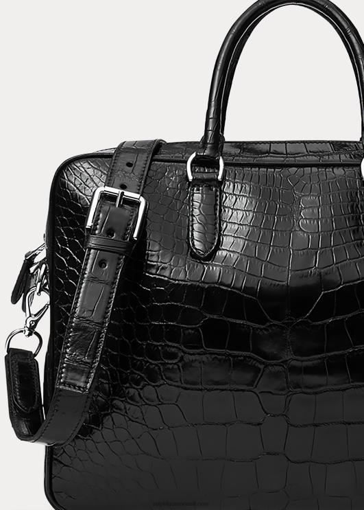 Ralph Lauren mehed alligaatori pendelrändekott PR0V9038 must