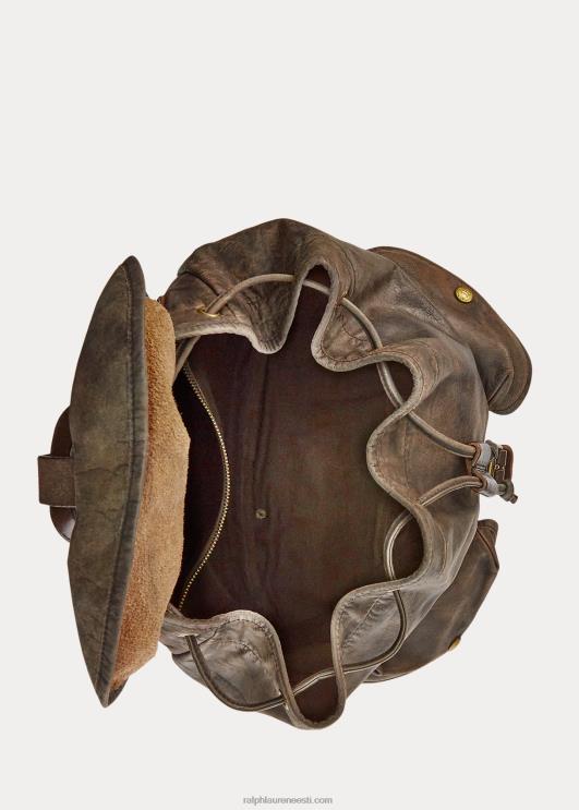 Ralph Lauren mehed nahast seljakott PR0V5332 must üle pruuni