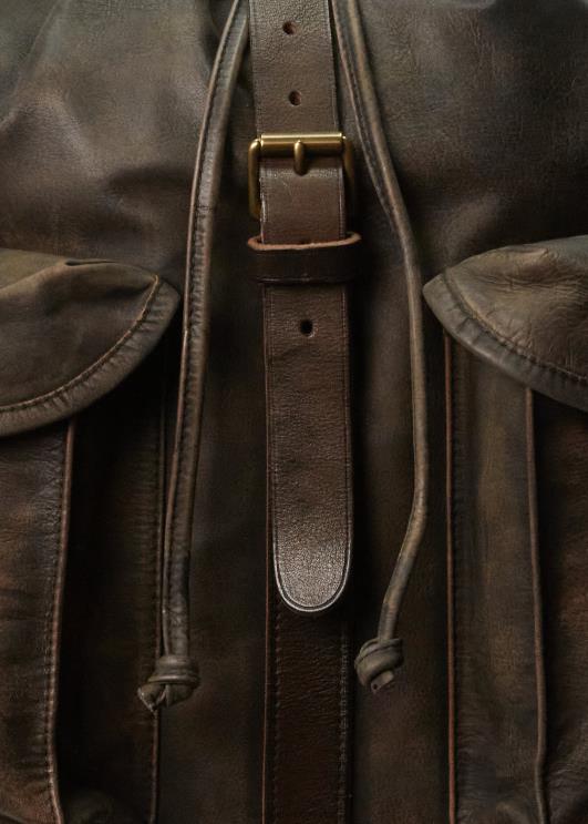 Ralph Lauren mehed nahast seljakott PR0V5332 must üle pruuni