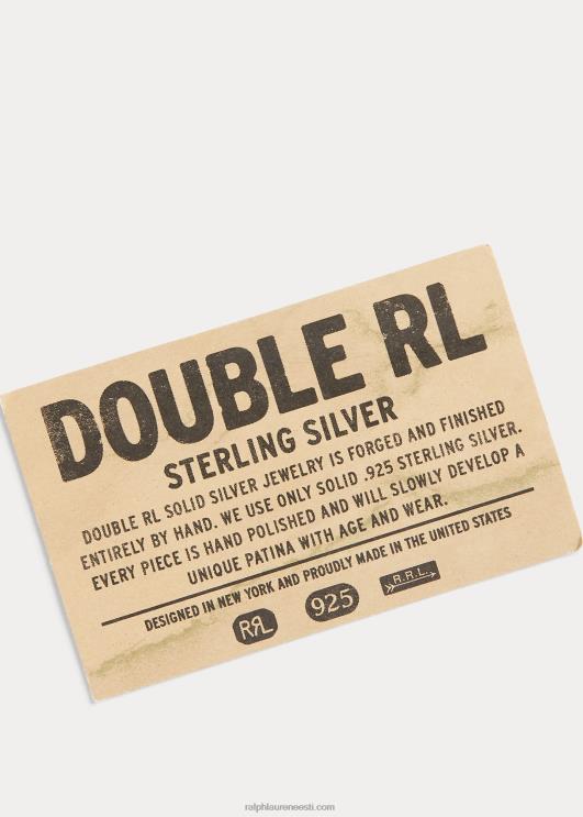 Ralph Lauren mehed käsitsi valmistatud hõbedast id käevõru PR0V8883 hõbedane