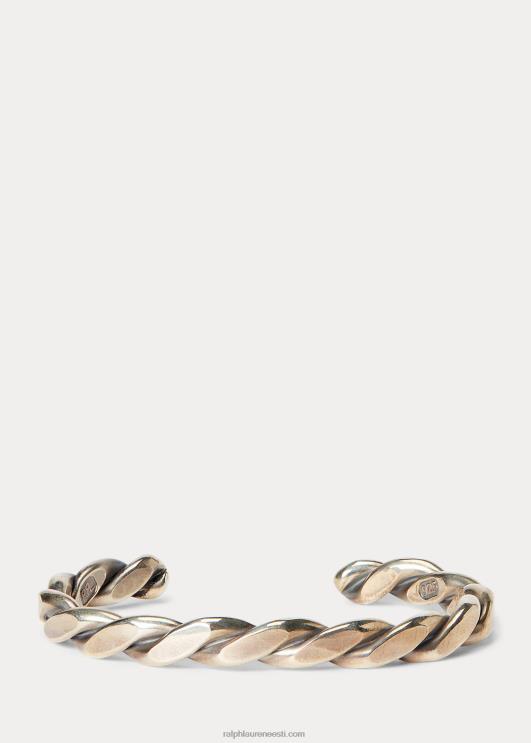 Ralph Lauren mehed keerutatud naelsterlingi mansett PR0V8909