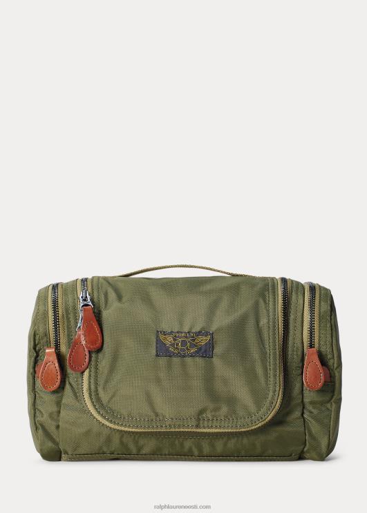 Ralph Lauren mehed nailonist lõuendist reisikomplekt PR0V8871 oliivikarva