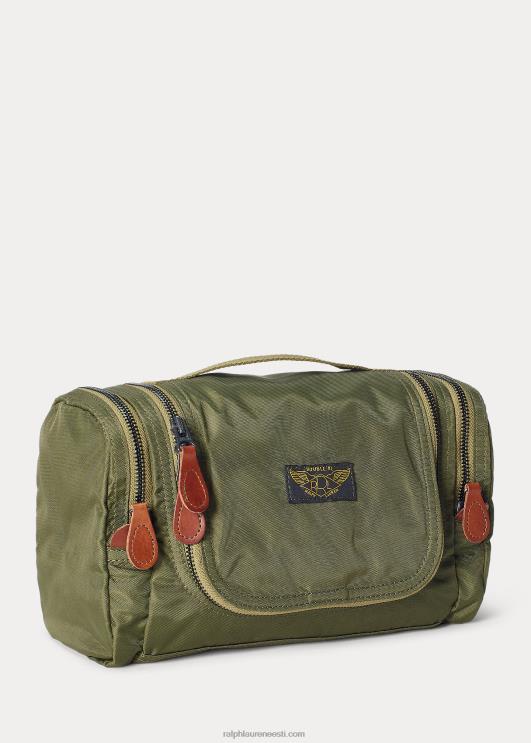 Ralph Lauren mehed nailonist lõuendist reisikomplekt PR0V8871 oliivikarva