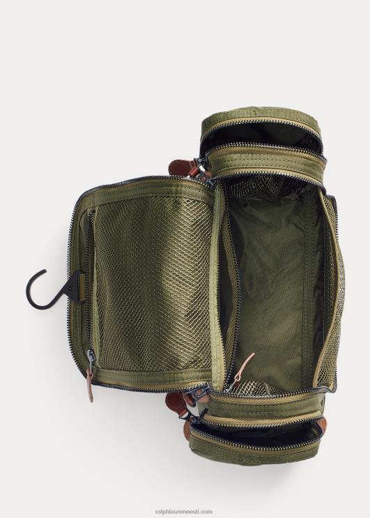 Ralph Lauren mehed nailonist lõuendist reisikomplekt PR0V8871 oliivikarva