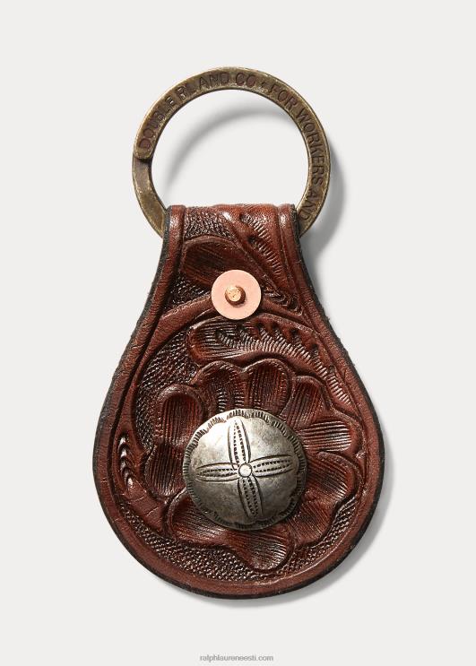 Ralph Lauren mehed tööriistadega nahast võtmehoidja PR0V8903 pruun