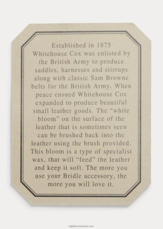 Ralph Lauren mehed valjad nahast võtmehoidja PR0V2552 tan