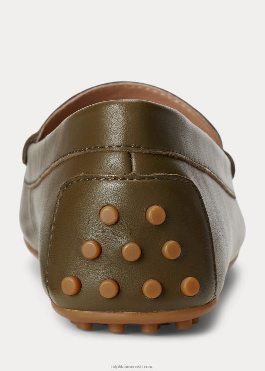 Ralph Lauren naised barnsbury nappa nahkjuht PR0V5078 botaaniline roheline