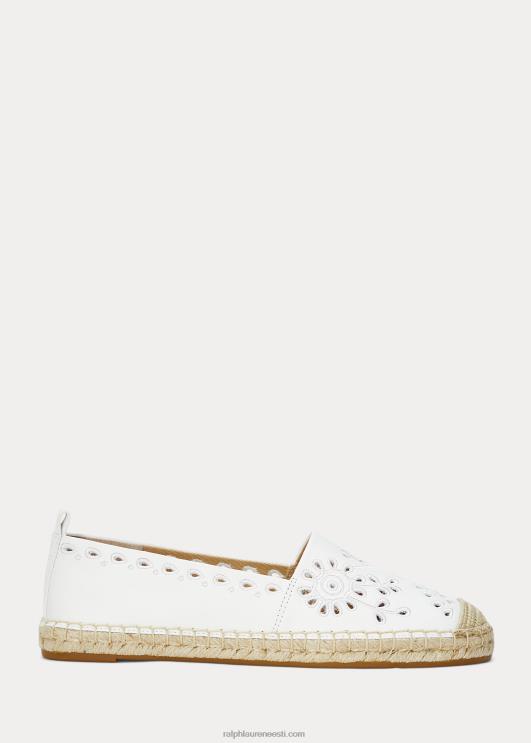 Ralph Lauren naised cameryn iii aasaga nahast espadrill PR0V5052 lumivalge