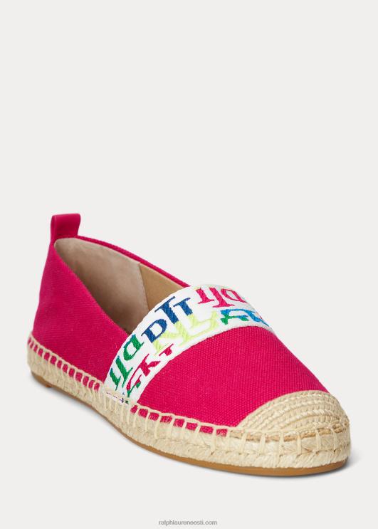 Ralph Lauren naised caylee iv lõuend espadrill PR0V5064 sport roosa/multi
