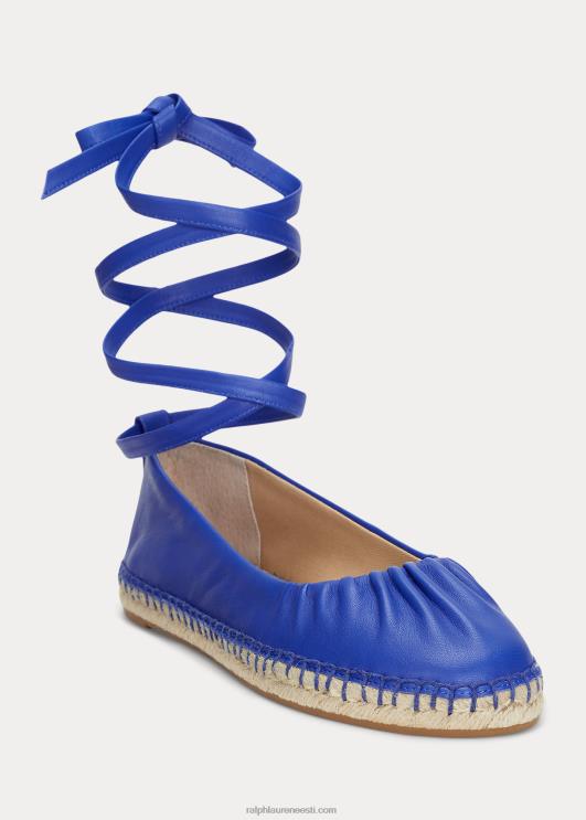 Ralph Lauren naised cecilia nappa nahast pitsiline espadrill PR0V5058 sinine saturn