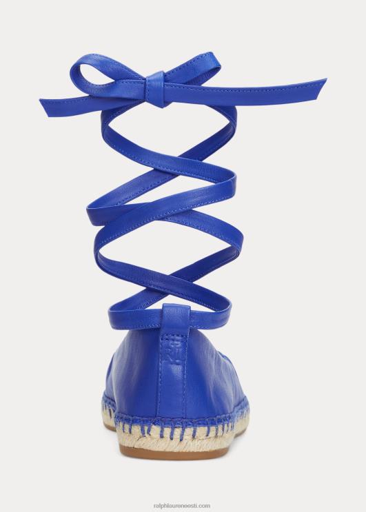 Ralph Lauren naised cecilia nappa nahast pitsiline espadrill PR0V5058 sinine saturn