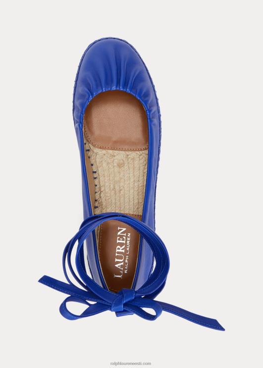 Ralph Lauren naised cecilia nappa nahast pitsiline espadrill PR0V5058 sinine saturn
