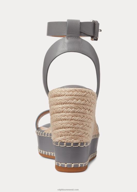 Ralph Lauren naised hilarie nahast espadrill PR0V5038 ookean