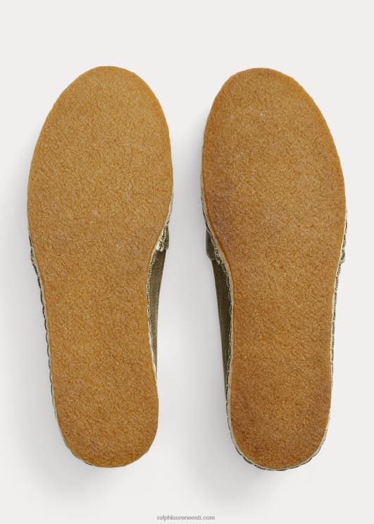 Ralph Lauren naised lõuend espadrill PR0V4984 oliivikarva