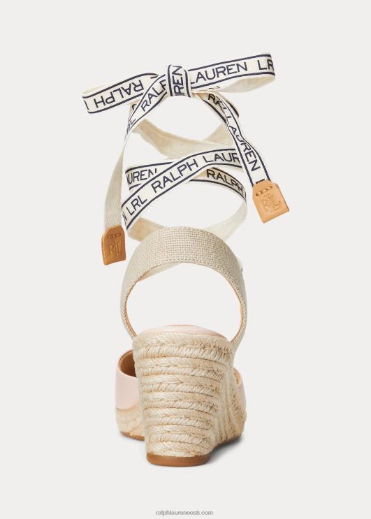 Ralph Lauren naised paislee nappa nahast espadrill PR0V5042 heleroosa