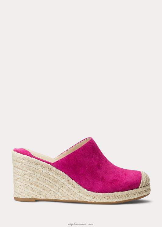 Ralph Lauren naised pennie seemisnahast espadrill PR0V5047 fuschia mari