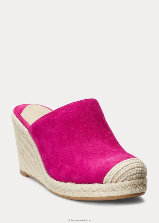 Ralph Lauren naised pennie seemisnahast espadrill PR0V5047 fuschia mari