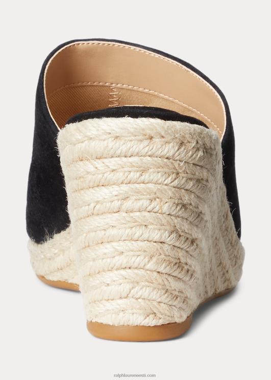 Ralph Lauren naised pennie seemisnahast espadrill PR0V5048 must