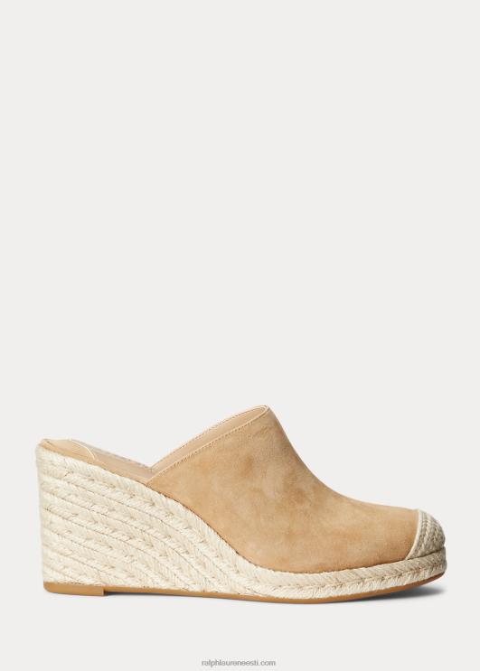Ralph Lauren naised pennie seemisnahast espadrill PR0V5049 kaamel