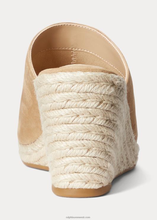 Ralph Lauren naised pennie seemisnahast espadrill PR0V5049 kaamel