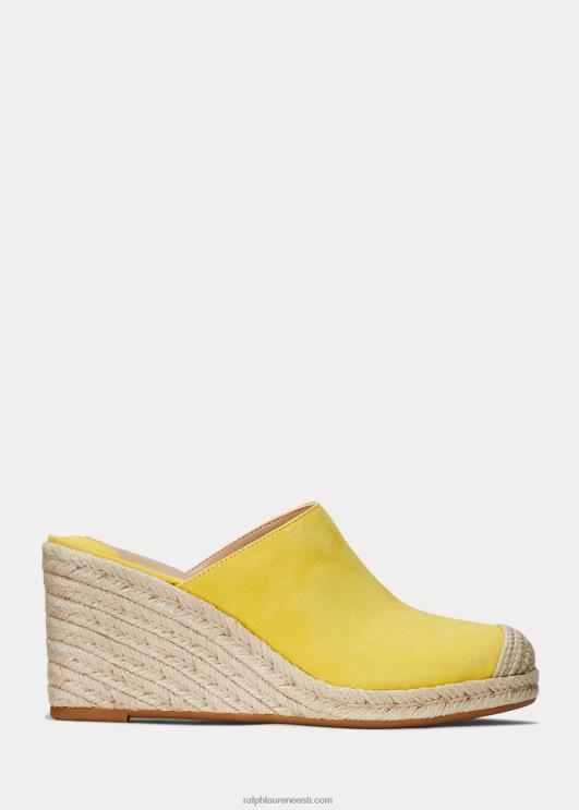 Ralph Lauren naised pennie seemisnahast espadrill PR0V5050 päikesekala kollane
