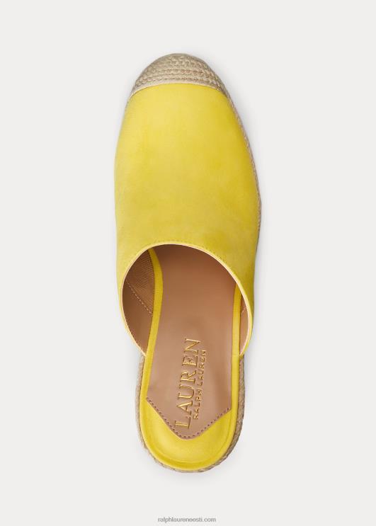Ralph Lauren naised pennie seemisnahast espadrill PR0V5050 päikesekala kollane
