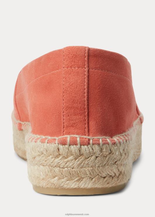 Ralph Lauren naised saunders kitse-seemisnahast espadrill PR0V9675 melon