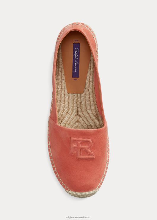 Ralph Lauren naised saunders kitse-seemisnahast espadrill PR0V9675 melon