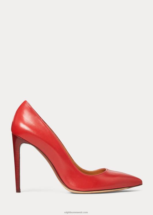 Ralph Lauren naised Celia vasikanaha pump PR0V9701 sügav punane
