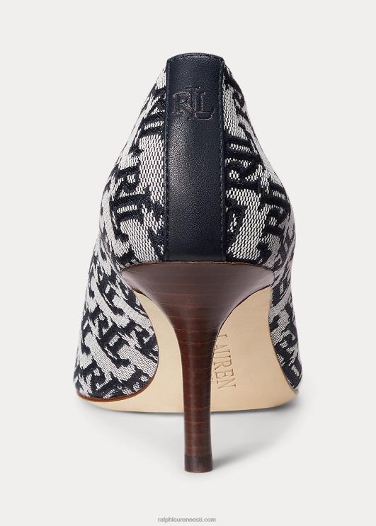 Ralph Lauren naised Lanette monogramm žakaarpump PR0V5107 merevägi