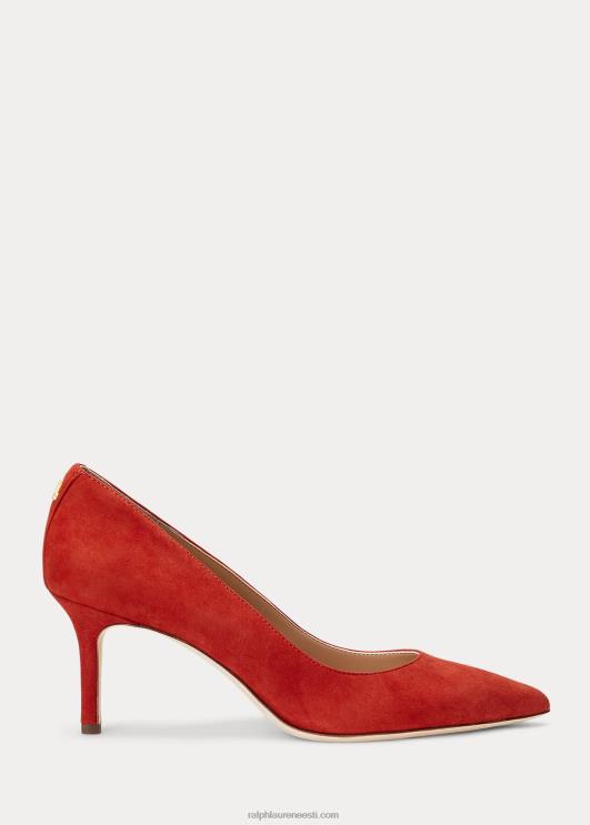 Ralph Lauren naised Lanette seemisnahast pump PR0V5099 punane päikesekivi