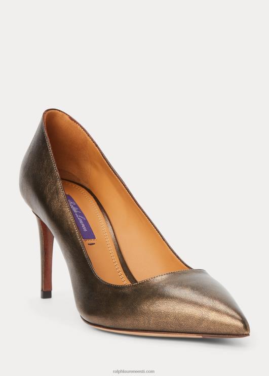 Ralph Lauren naised armissa metallist vasikanahast pump PR0V9695 pronksist