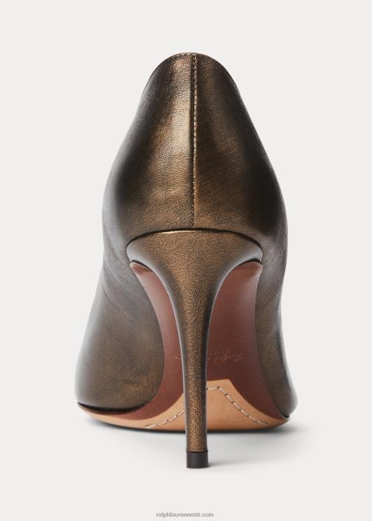 Ralph Lauren naised armissa metallist vasikanahast pump PR0V9695 pronksist