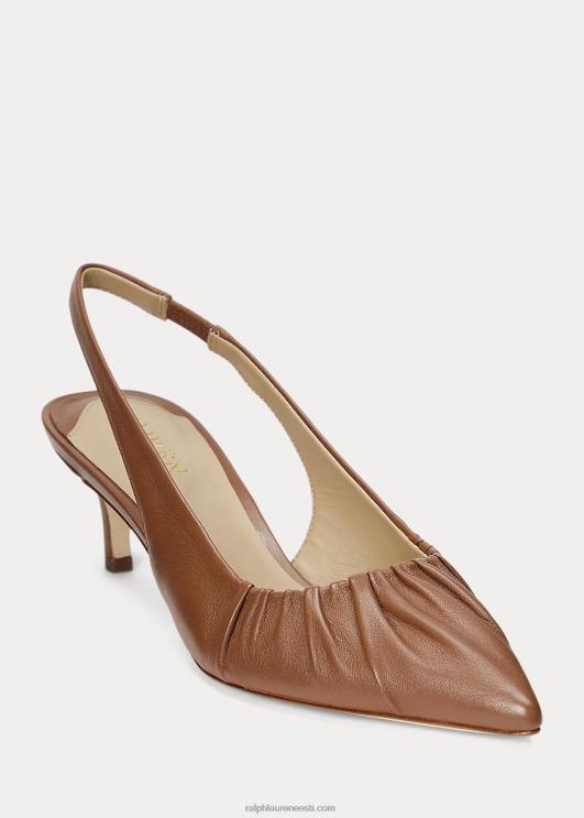 Ralph Lauren naised lolah nappa nahast slingback pump PR0V5031 sügav sadulapruun