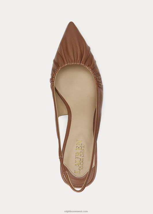 Ralph Lauren naised lolah nappa nahast slingback pump PR0V5031 sügav sadulapruun