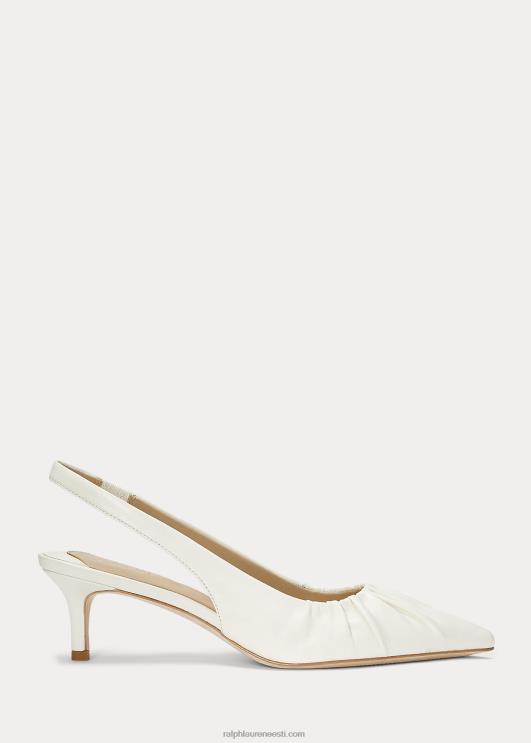 Ralph Lauren naised lolah nappa nahast slingback pump PR0V5032 vanilje