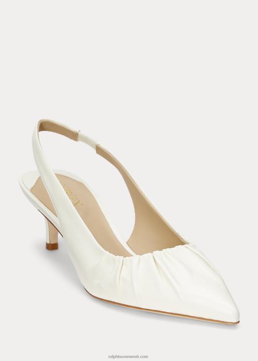 Ralph Lauren naised lolah nappa nahast slingback pump PR0V5032 vanilje