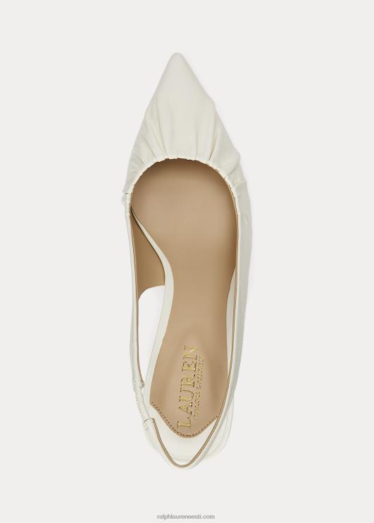 Ralph Lauren naised lolah nappa nahast slingback pump PR0V5032 vanilje