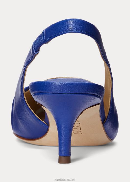 Ralph Lauren naised lolah nappa nahast slingback pump PR0V5035 sinine saturn