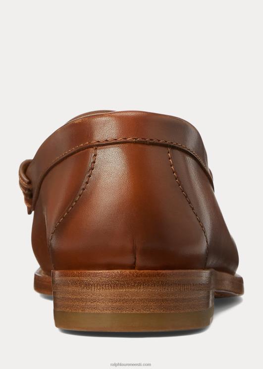 Ralph Lauren naised harlan poleeritud vasikanahast päts PR0V9681 rl kuld