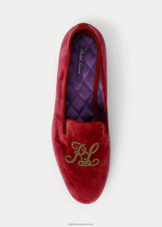Ralph Lauren naised alonzo tikitud sametsuss PR0V9686 rouge