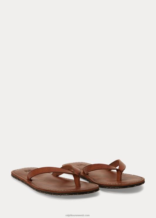 Ralph Lauren naised nahast plätud PR0V4983 tumepruun