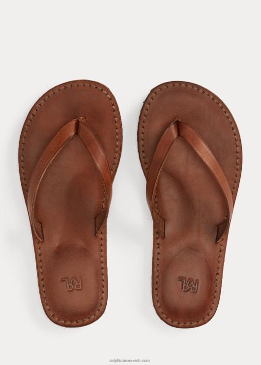 Ralph Lauren naised nahast plätud PR0V4983 tumepruun