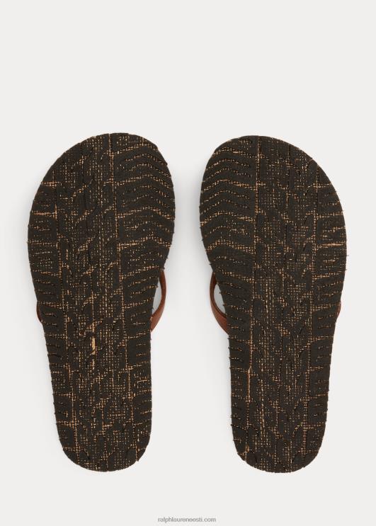 Ralph Lauren naised nahast plätud PR0V4983 tumepruun