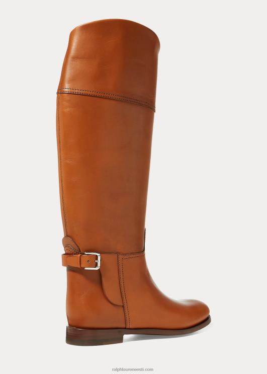 Ralph Lauren naised Sallen vasikanahast ratsasaabas PR0V9708 tan