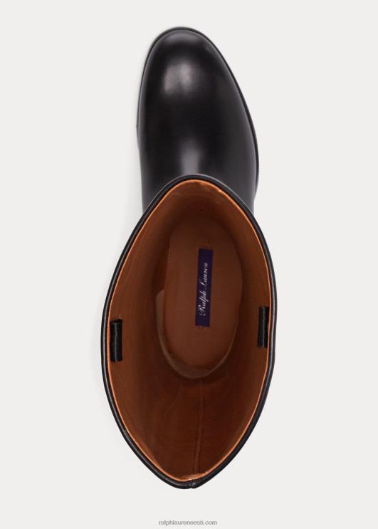 Ralph Lauren naised Sallen vasikanahast ratsasaabas PR0V9709 must