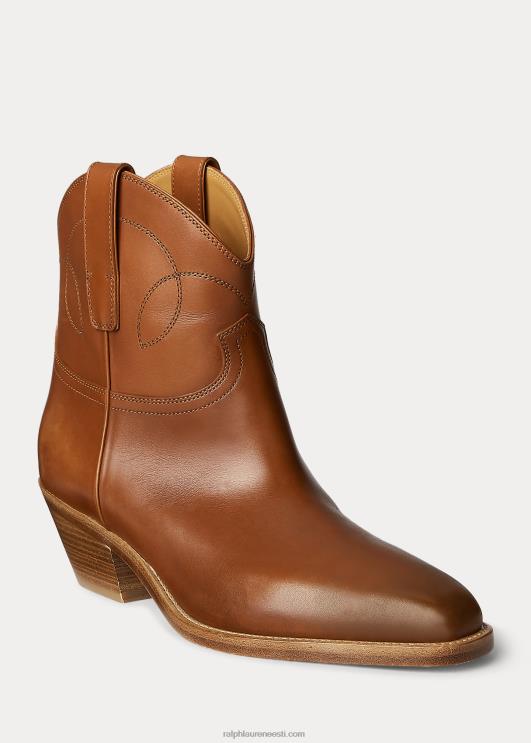 Ralph Lauren naised jayme'i läikiv vasikanahast saabas PR0V9705 rl kuld