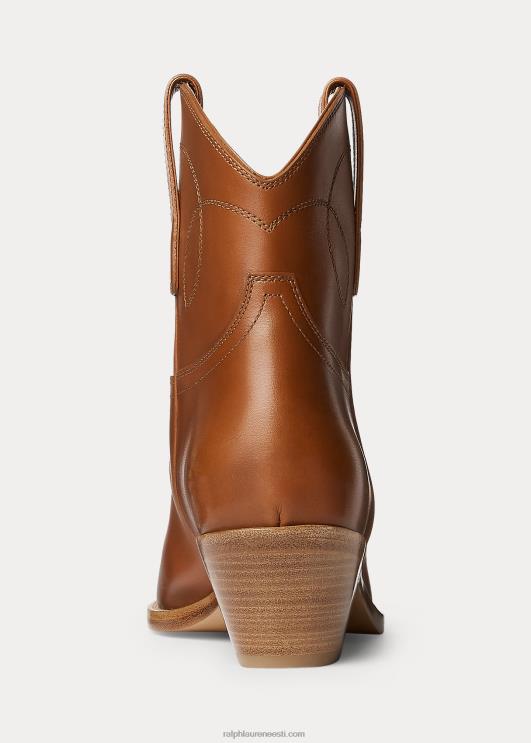 Ralph Lauren naised jayme'i läikiv vasikanahast saabas PR0V9705 rl kuld