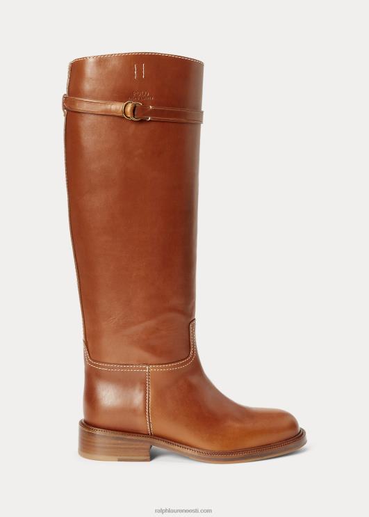 Ralph Lauren naised vachetta nahast ratsasaabas PR0V9642 cuoio