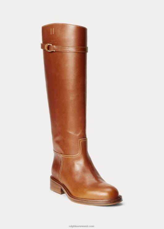 Ralph Lauren naised vachetta nahast ratsasaabas PR0V9642 cuoio